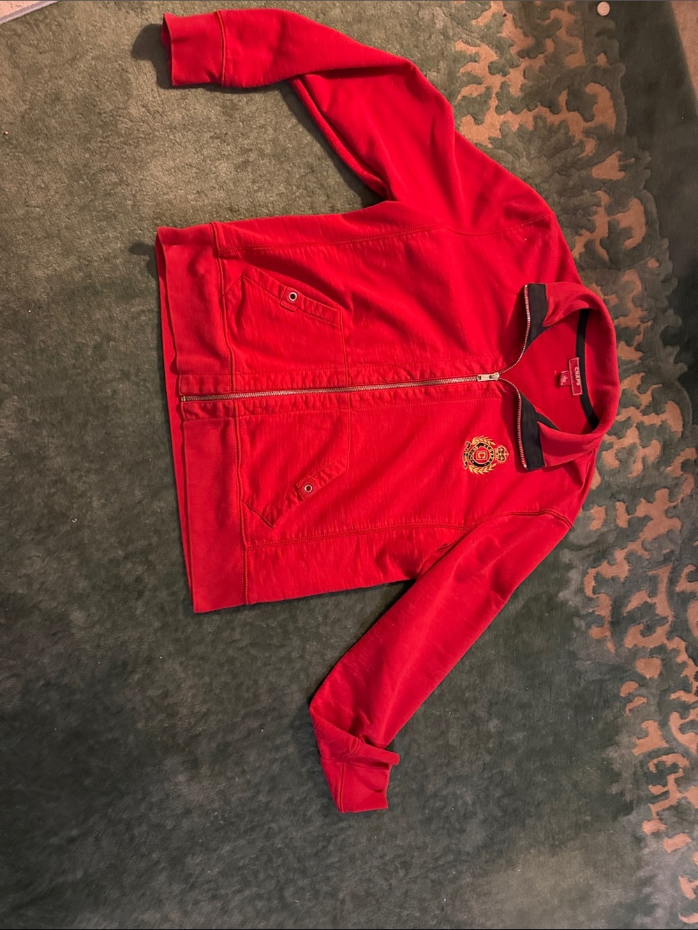 Chaps Red Ladies Crested Jacket